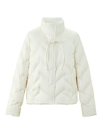 [Preview] Mandarin Collar Women Cropped Goose Down Jacket GOELIA