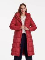 Hooded Pleated Goose Down Garment GOELIA