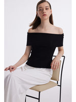 Slim Off Shoulder Women Top GOELIA