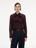 [Preview] Tie Front Women Shirt With Camisole GOELIA