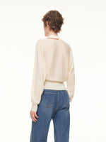 100% Wool Cut Out Women Sweater GOELIA