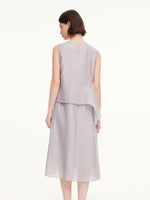 Tencel Acetate Linen Blend Tank Top And Skirt Two-Piece Set GOELIA