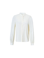 22MM Mulberry Silk Women Stand Collar Shirt GOELIA