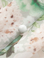10MM Mulberry Silk Floral Print Women Strap Maxi Dress GOELIA