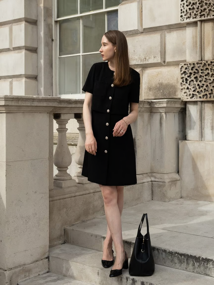 how to wear a black silk dress Ten Ways to Style a Black Satin Slip Dress both for a Party AND for after  the Party!