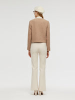 Alpaca And Wool Tweed Women Crop Jacket GOELIA