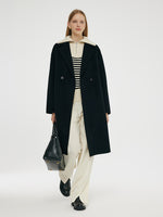 Wool Cashmere Double-Faced Unisex Mid-Length Coat GOELIA