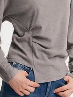 [Preview] Double-Faced Brushed Mock Neck Women Knit Top GOELIA