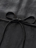 19MM Xiang Yun Silk Jacquard Women Self-Tie Belt Maxi Dress GOELIA