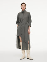 [Preview] Triacetate Blend Women Trench Coat GOELIA