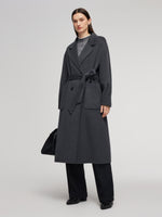 100% Wool Double-Faced Women Wrap Overcoat GOELIA