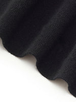Wool Patchwork Women Long Sleeve Knit Top GOELIA