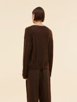 Mohair Wool Blend Sequins Women Sweater GOELIA