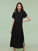 18MM Xiang Yun Silk Women Qipao Maxi Dress GOELIA