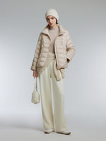 [Preview] Stand Collar Lightweight Women Goose Down Jacket GOELIA