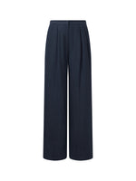 100% Linen Straight Leg Women Pants GOELIA
