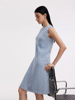 Frayed Edge Sleeveless Women Knit Mini Dress GOELIA