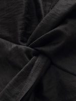 Tencel Blend Twist Front Top And A-Line Skirt Two-Piece Set GOELIA