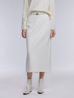 [Preview] Stretch Column Women TR Knit Skirt With Belt GOELIA