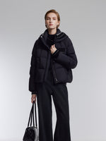 [Preview] Knit-Spliced Hooded Goose Down Jacket GOELIA