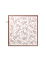 100% Mulberry Silk Paisley Print Women Scarf GOELIA
