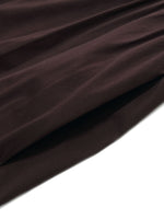 Cotton Blend V-Neck Women A-Line Tiered Maxi Dress GOELIA