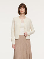 100% Wool Embroidered Women Cardigan GOELIA