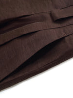 Tencel Linen Blend Women Straight Leg Pants GOELIA