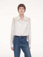 Tencel Blend Mock Layered Women Shirt GOELIA