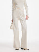 [Preview] Soft Brushed Denim Women Flared Jeans GOELIA