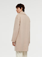 Wool Alpaca Double-Breasted Women Coat GOELIA