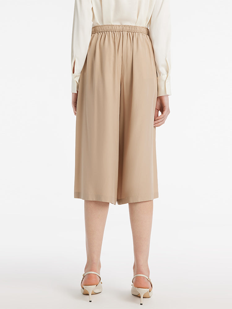 Pure 22 Momme Mulberry Silk Women Culottes GOELIA
