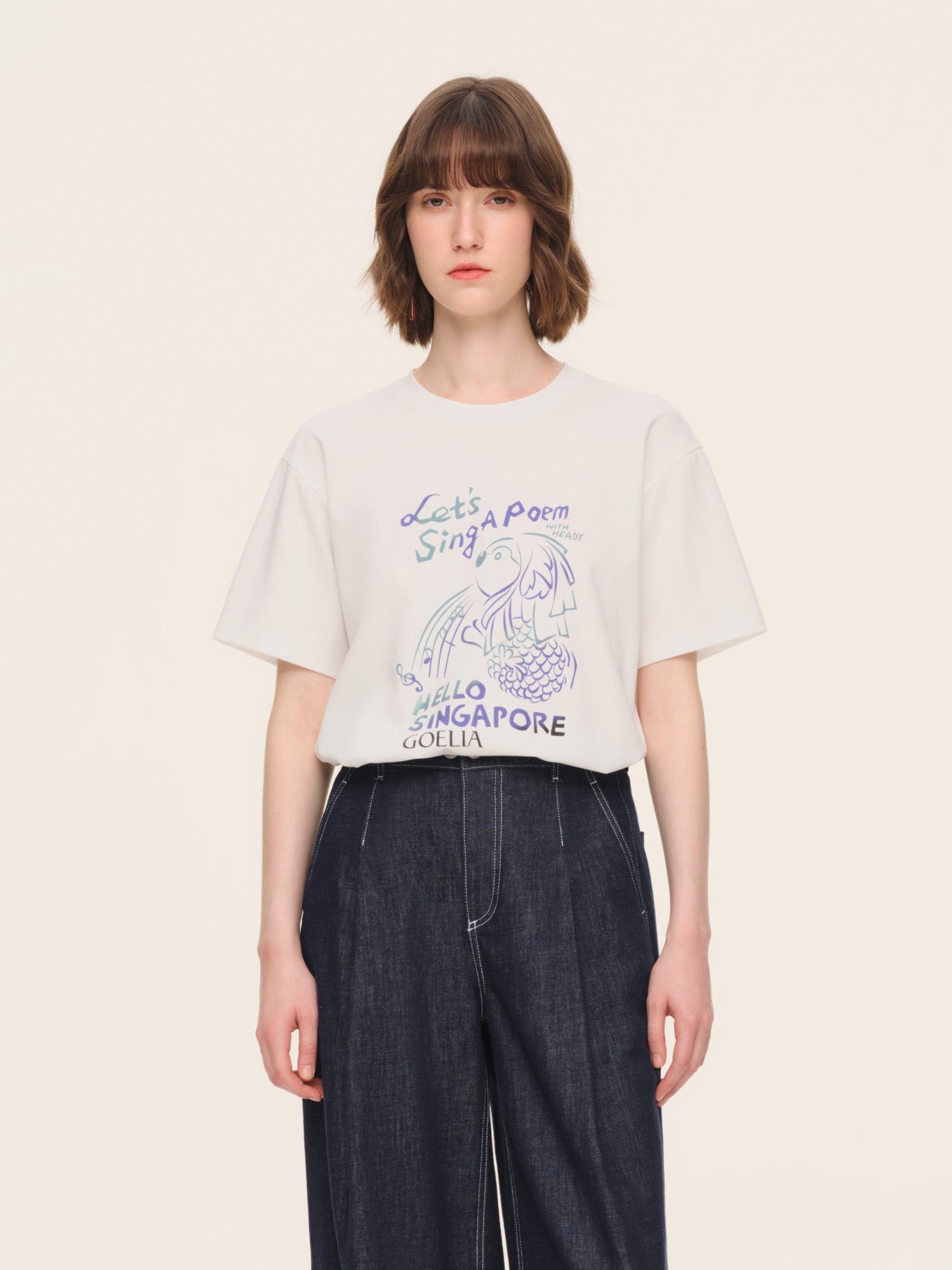 100% Cotton Heady Print Unisex T-Shirt GOELIA