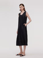 16MM Xiang Yun Silk Women Sleeveless Maxi Dress GOELIA