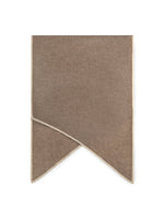 Contrast Trim Asymmectical Cashmere Scarf GOELIA