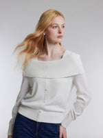 [Preview] Wool Bow Neck Women Sweater GOELIA