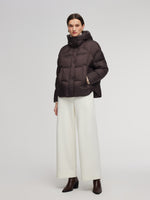 Cocoon Windproof Zip-Up Hooded Goose Down Jacket GOELIA