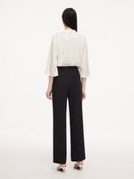 Four-Way Stretch Front Slit Women Micro-Flared Pants GOELIA