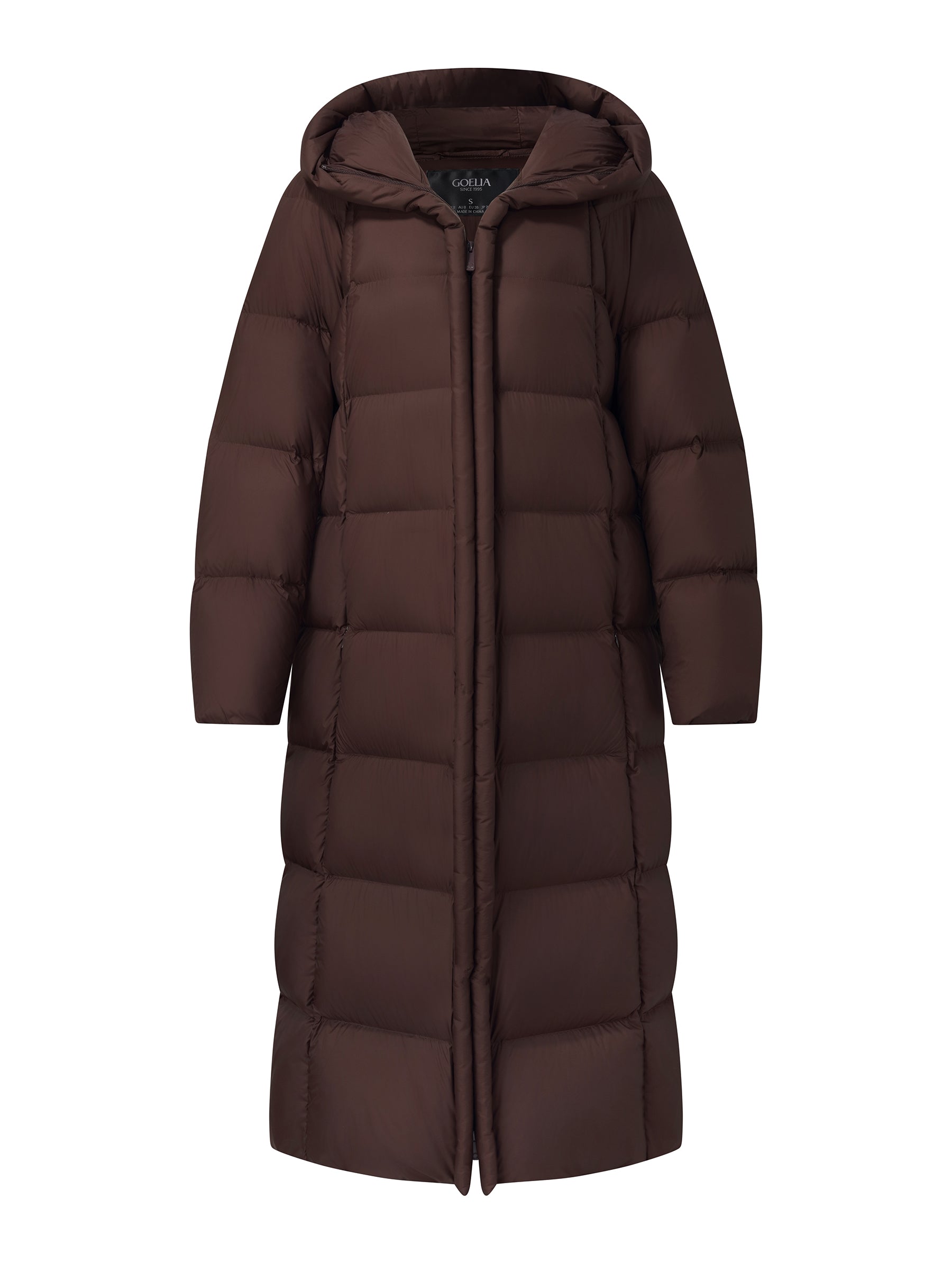 [Preview] Hooded Long Goose Down Puffer Coat GOELIA