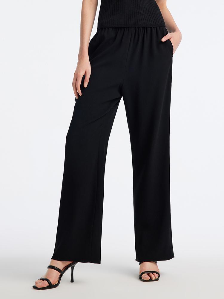 Triacetate Ankle-length Straight Full Length Pants GOELIA