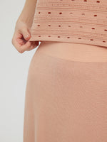 Tencel Tank Top And Midi Skirt Two-Piece Set GOELIA