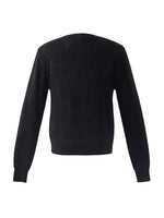 Black Brushed Cashmere Women Cardigan GOELIA