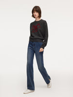 Bowknot Round Neck Women Sweater GOELIA