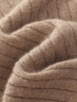 100% Cashmere Seamless Mock Neck Women Sweater GOELIA