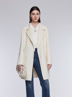 [Preview] Wool Blend Tie Neck Women Knit Top With GO Buckle GOELIA