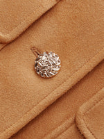 Faux Suede Round Neck Women Jacket GOELIA