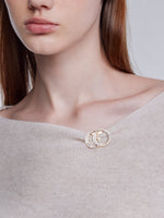 [Preview] 100% Wool Shimmer Women Sweater With GO Letter Clip GOELIA