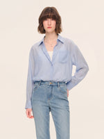 [Preview] Acetate Blend Women Shirt With Built-in Camisole GOELIA