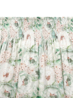 10MM Mulberry Silk Floral Print Women A-Line Skirt GOELIA