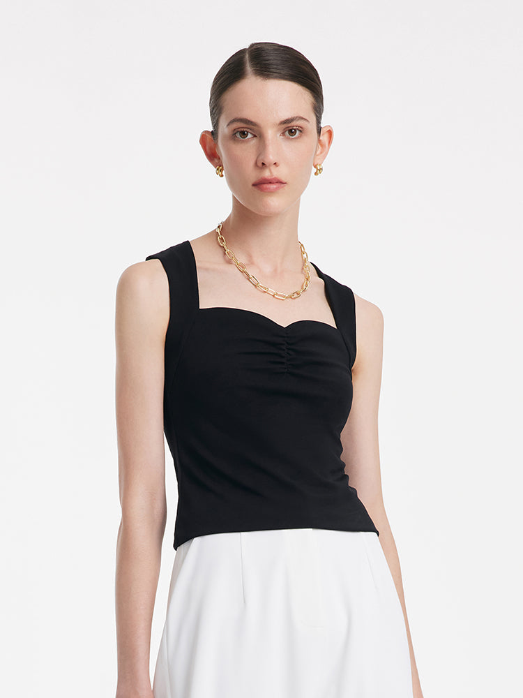 Knitted Camisole With Detachable Chest Pads GOELIA